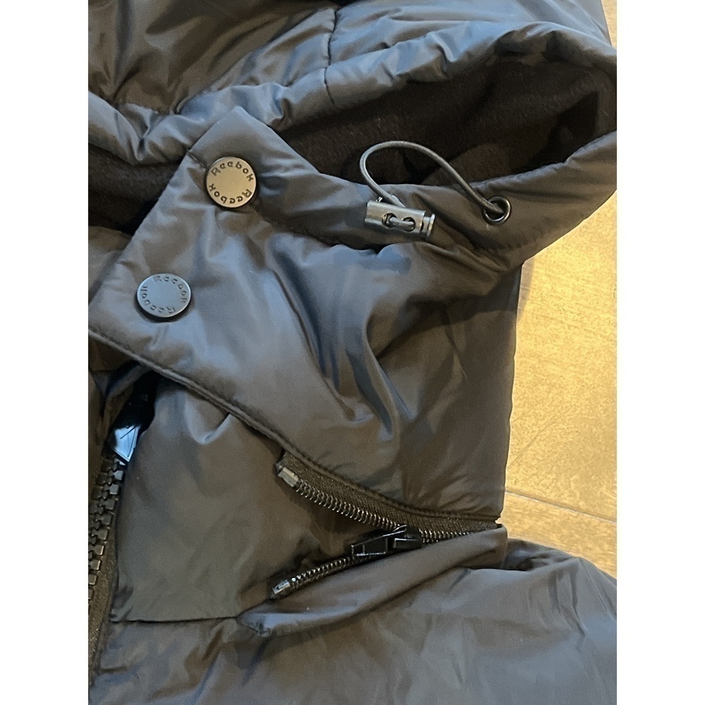 Mens Black & Night Blue Hooded Puffer Coat, XL - Picture 13 of 16